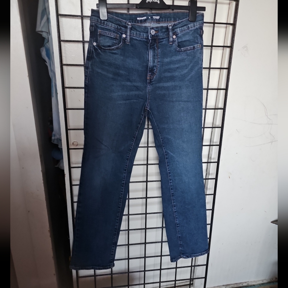 Old Navy Men's Dark Blue Straight Jeans